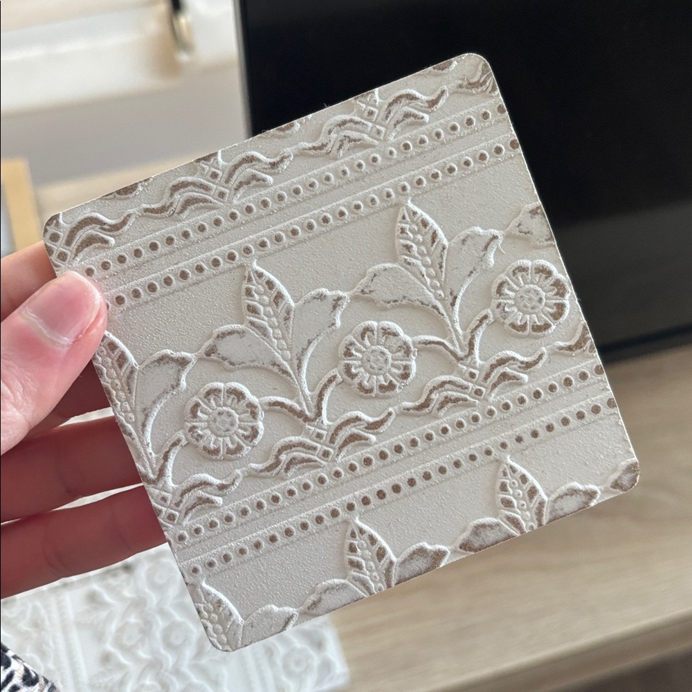 NWOT Set of 6 Coasters With Bottom Pads